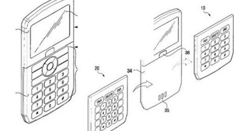 Patent Samsunga na baterię z klawiaturą 1