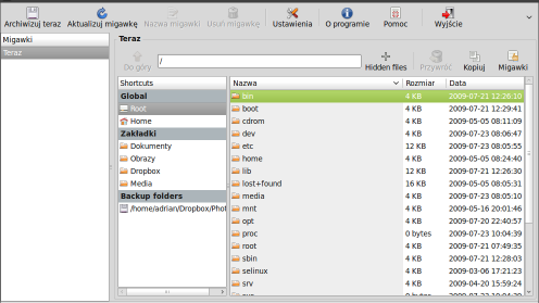 Poradnik: Backup Linuksa z programem Back In Time 1