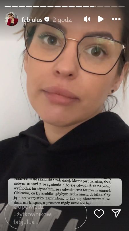 Instagramowa relacja Julii Oleś