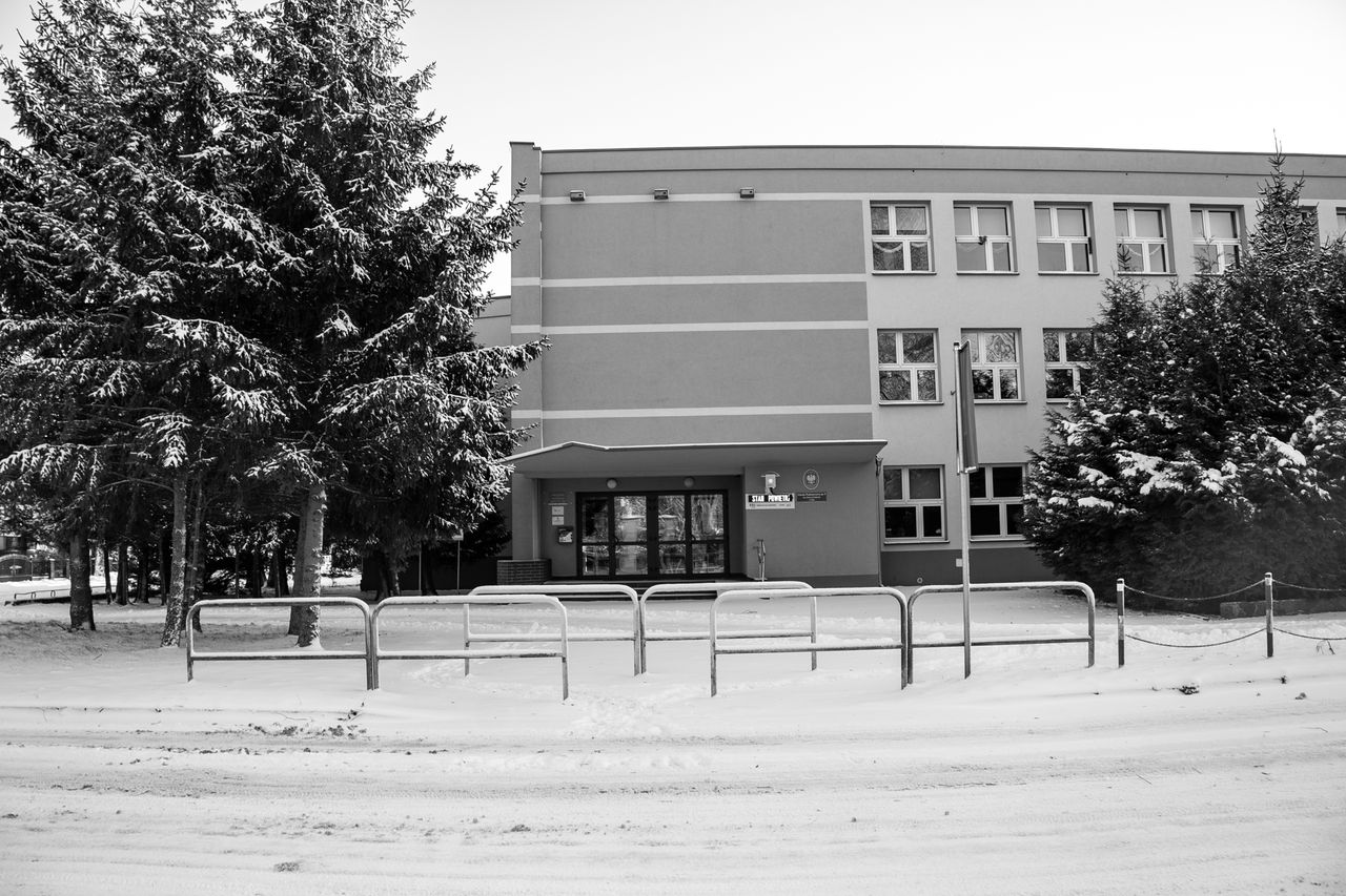 Piła, zima, śnieg