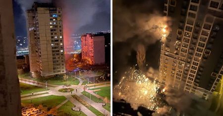 Zmasowany atak na Kijów. Problemy z dostawą prądu i wody