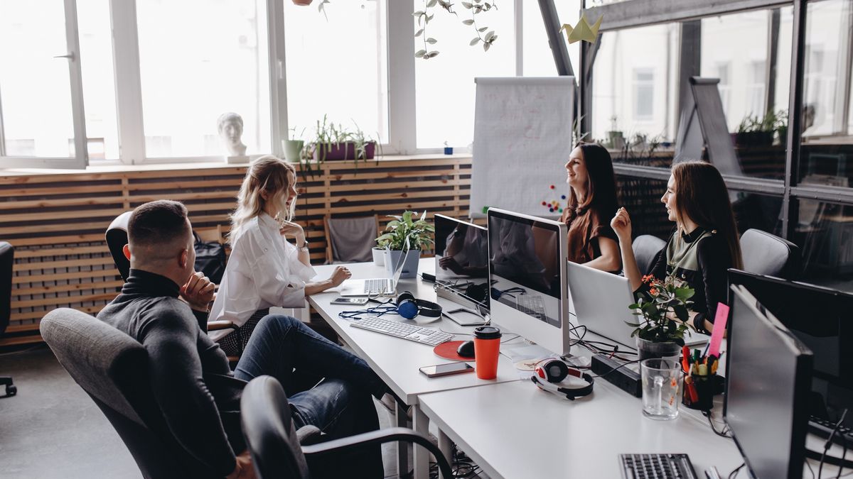 praca, biuro, open office