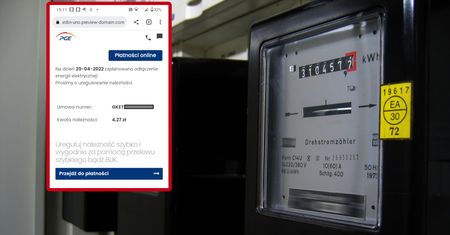 SMS o wyłączeniu prądu: tak wygląda fałszywy serwis płatności