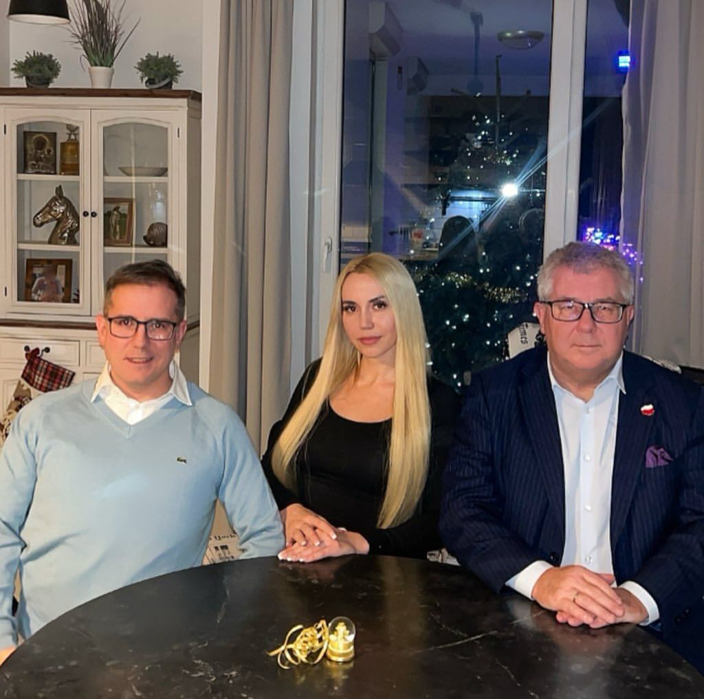 Marianna Schreiber i Przemysław Czarnecki oraz Ryszard Czarnecki