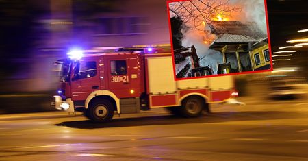 Pożar w Bukowinie Tatrzańskiej. Ogień widać z daleka