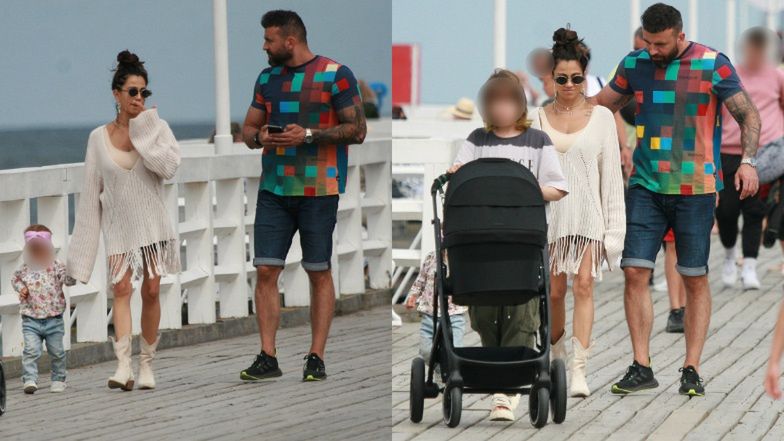 Maja Hyży spaceruje z rodziną po Sopocie