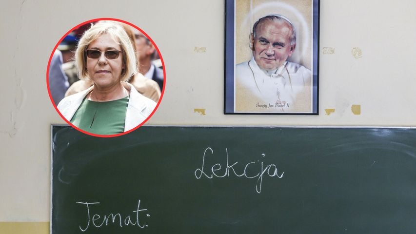 Ktoś zerwał portret Jana Pawła II, który wisiał w kuratorium oświaty. Barbara Nowak: "Złodziejki grasują"