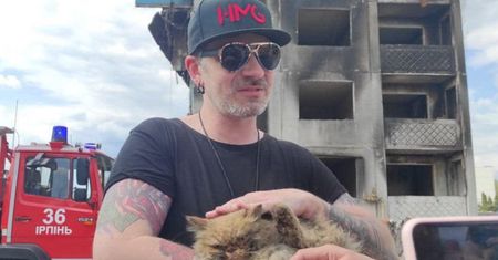 Cud w Borodziance. Kot uratowany po skomplikowanej akcji
