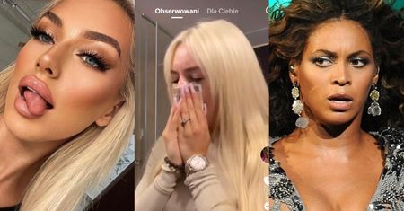 Caroline Derpienski "tłumaczy się" ze smarkania w banknot dwustuzłotowy. Porównała się do Beyonce...
