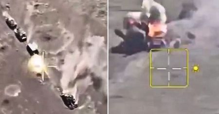 Krwawa zasadzka pod Donieckiem. Moment ataku na rosyjski konwój