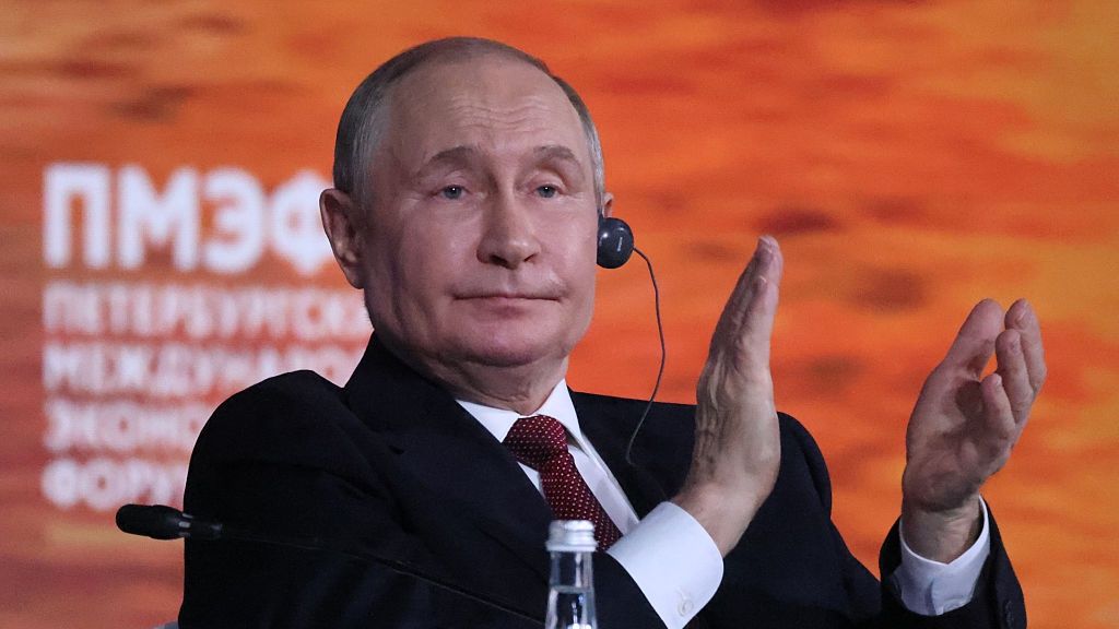 Russian President Vladimir Putin Participates In Saint Petersburg International Economic Forum SPIEF 2025
SAINT PETERSBURG, RUSSIA - JUNE 20 (RUSSIA OUT) Russian President Vladimir Putin applauds during the plenary session of the 28th Saint Petersburg International Economic Forum SPIEF 2025,  June 20, 2025, in Saint Petersburg, Russia. President Vladimir Putin attended an annual major econonic forum in the country.  (Photo by Contributor/Getty Images)
Contributor