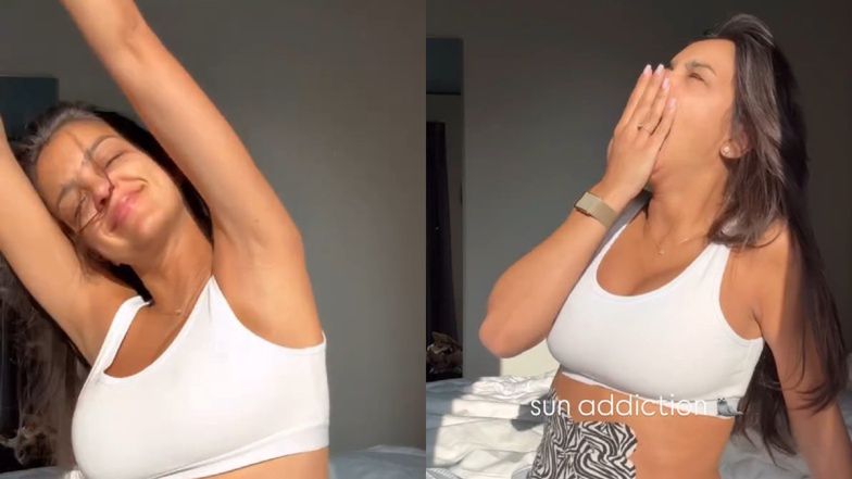 Klaudia El Dursi zażyła o poranku słonecznej kąpieli