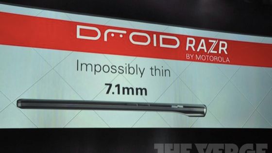 Motorola RAZR oficjalnie. Ma 7,1 mm grubości - najcieńszy smartfon świata! 1
