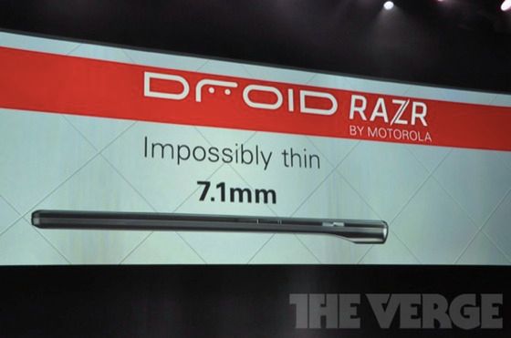 Motorola RAZR oficjalnie. Ma 7,1 mm grubości - najcieńszy smartfon świata!