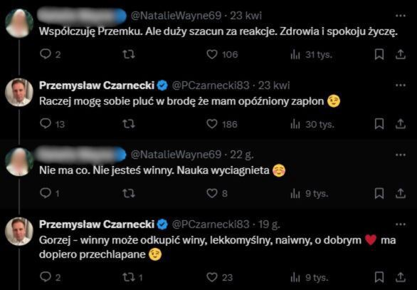 Przemysław Czarnecki w serwisie "X"