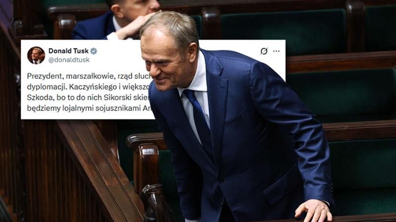 Tusk odniósł się do nieobecności posłów PiS na expose.