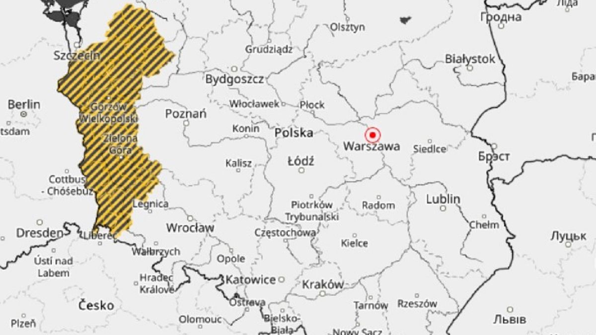 Ostrzeżenia dla zachodniej Polski.