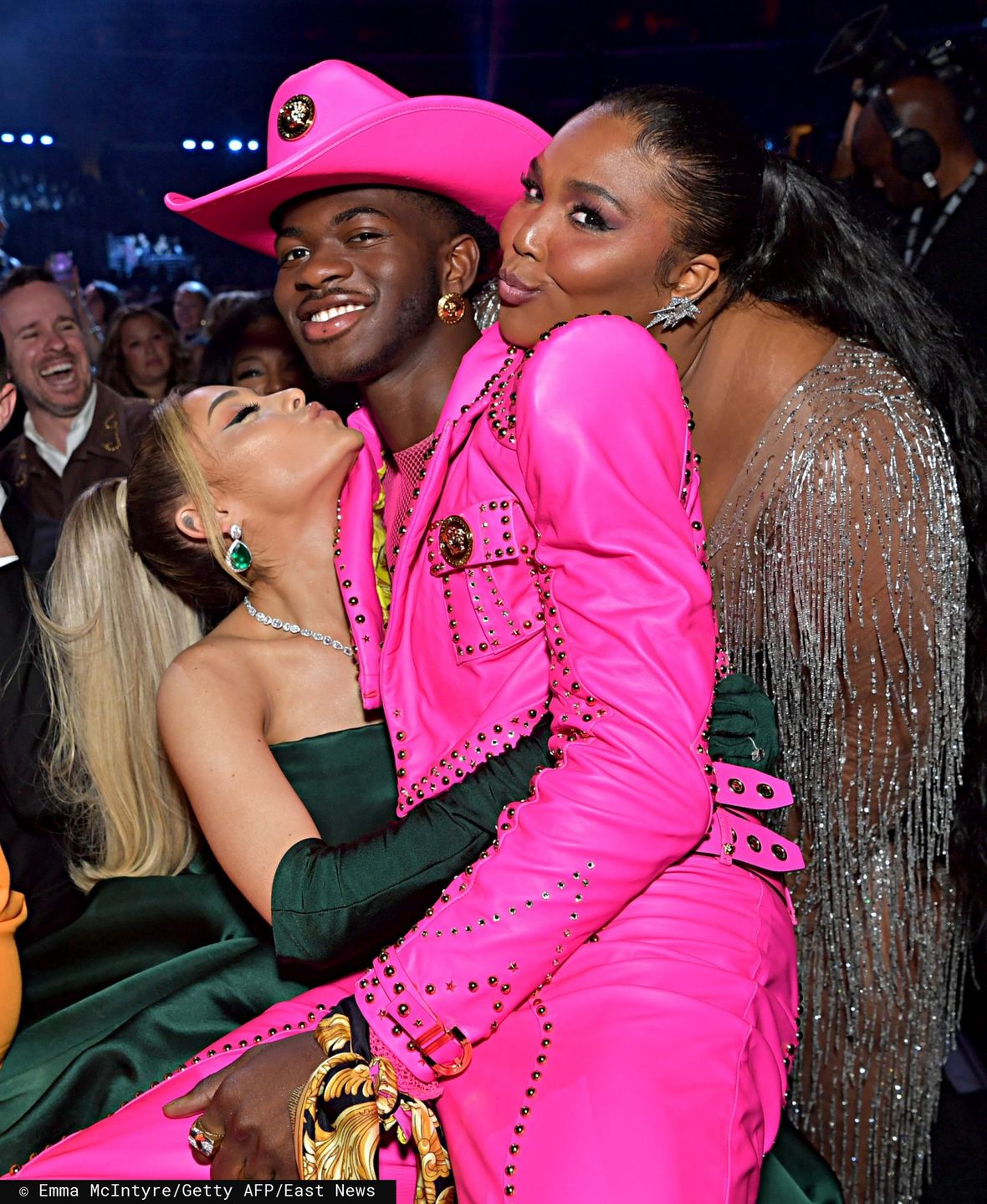 Ariana Grande, Lil Nas X i Lizzo podczas gali rozdania Grammy