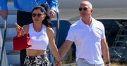Multimilioner Jeff Bezos i jego ukochana wysiadają z prywatnego samolotu po powrocie z Karaibów (FOTO)