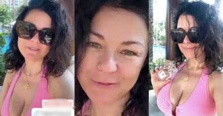 Naturalna Kasia Cichopek świeci dekoltem i dopytuje: "Jakie włosy wolicie: KRĘCONE czy PROSTE?" (ZDJĘCIA)