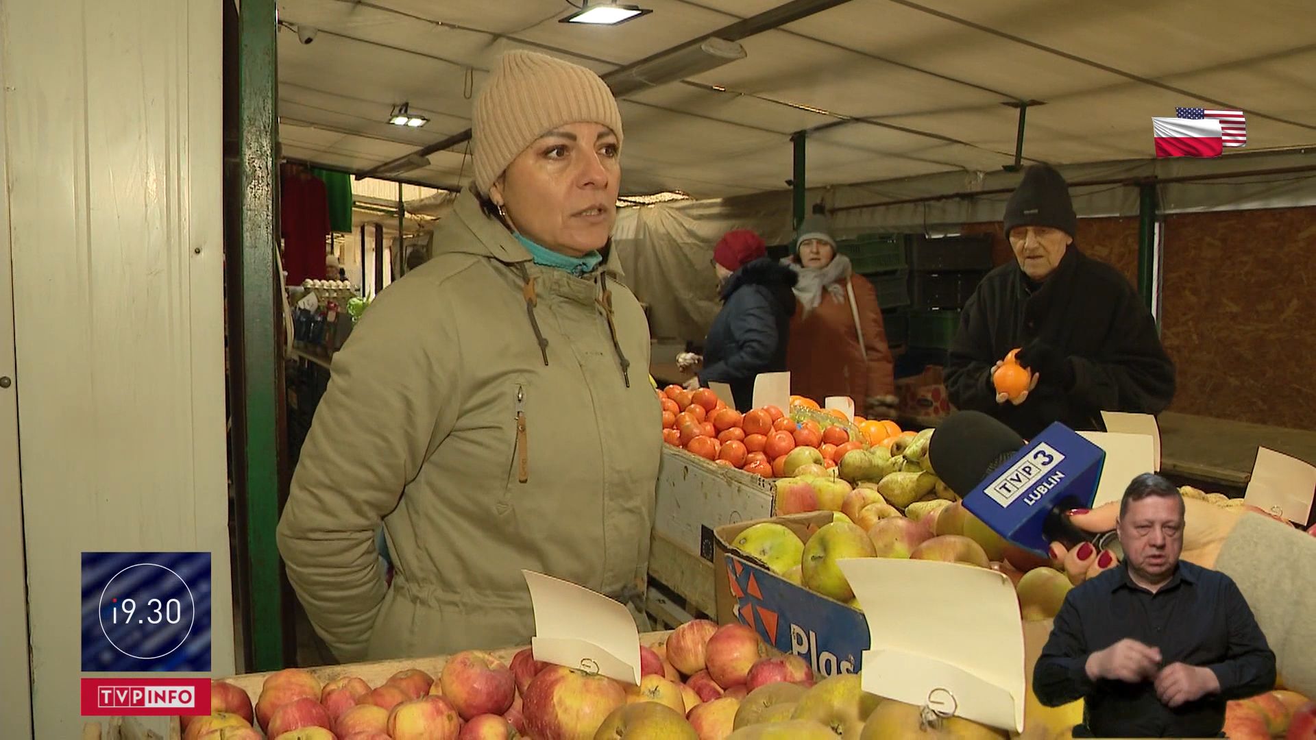 Fragment programu "19:30" TVP, 12.03.2024