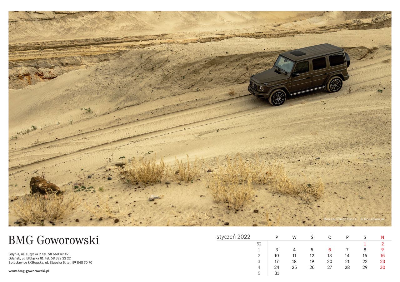 Kolejna edycja znanego kalendarza Mercedes-Benz BMG Goworowski