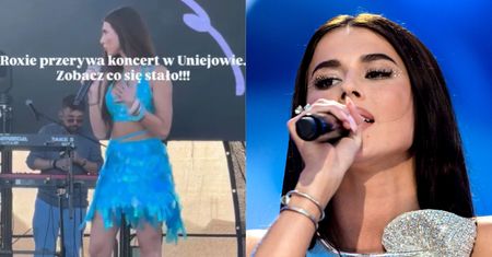 Roksana Węgiel nagle PRZERWAŁA KONCERT w Uniejowie. Zatroskana wezwała pomoc do fana: "Jezu, prawie dostałam zawału"