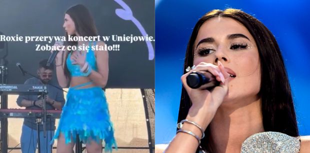 Roksana Węgiel nagle PRZERWAŁA KONCERT w Uniejowie. Zatroskana wezwała pomoc do fana: "Jezu, prawie dostałam zawału"