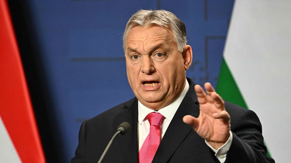 Archiwum zagraniczne East News 2023-12
Hungarian Prime Minister Viktor Orban holds his annual press conference in the Carmelita monastery, the office of the Hungarian premier, in Budapest on December 21, 2023. (Photo by ATTILA KISBENEDEK / AFP)
ATTILA KISBENEDEK