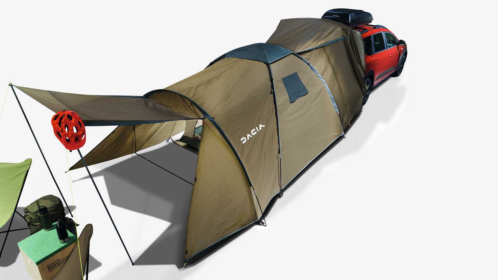 Duży namiot "doklejany" do Dacii Joger mnie nie przekonuje