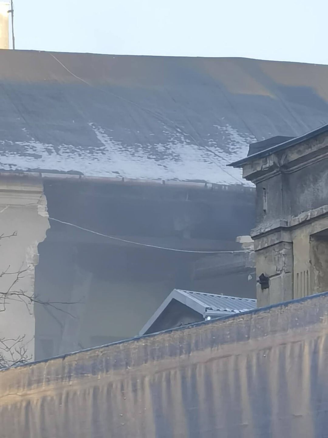 Zawalił się kolejny fragment kamienicy przy ul. Bernardyńskiej w Lublinie