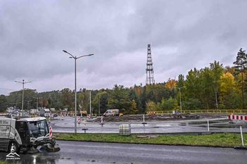 Zielona Góra: Przebudowa ronda św. Urbana bez żadnego poślizgu