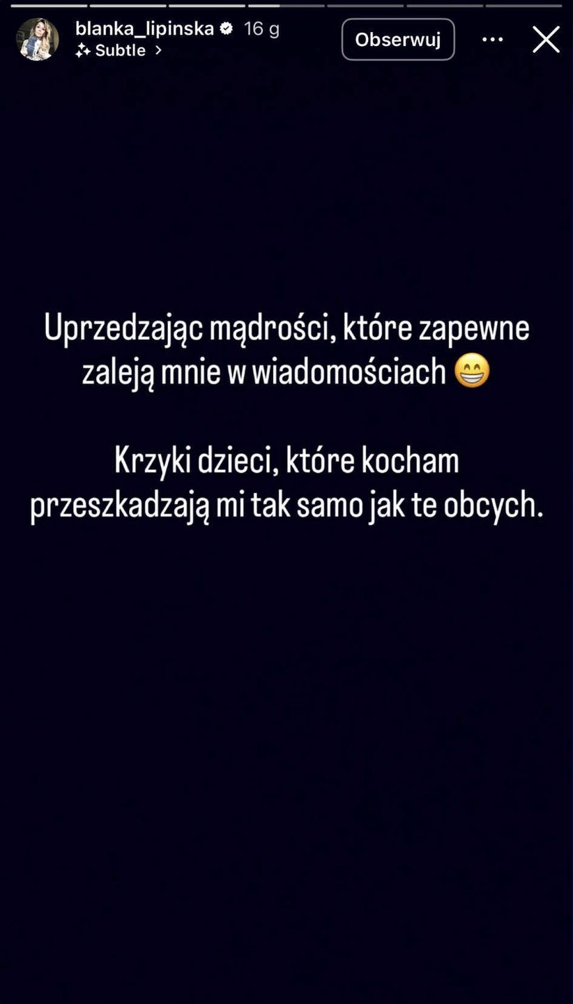 Blanka Lipińska ostro o dzieciach
