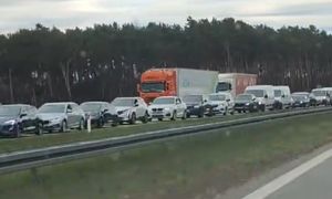 Nagranie z A1 obiega sieć. "Wytrwałości i stalowych nerwów"