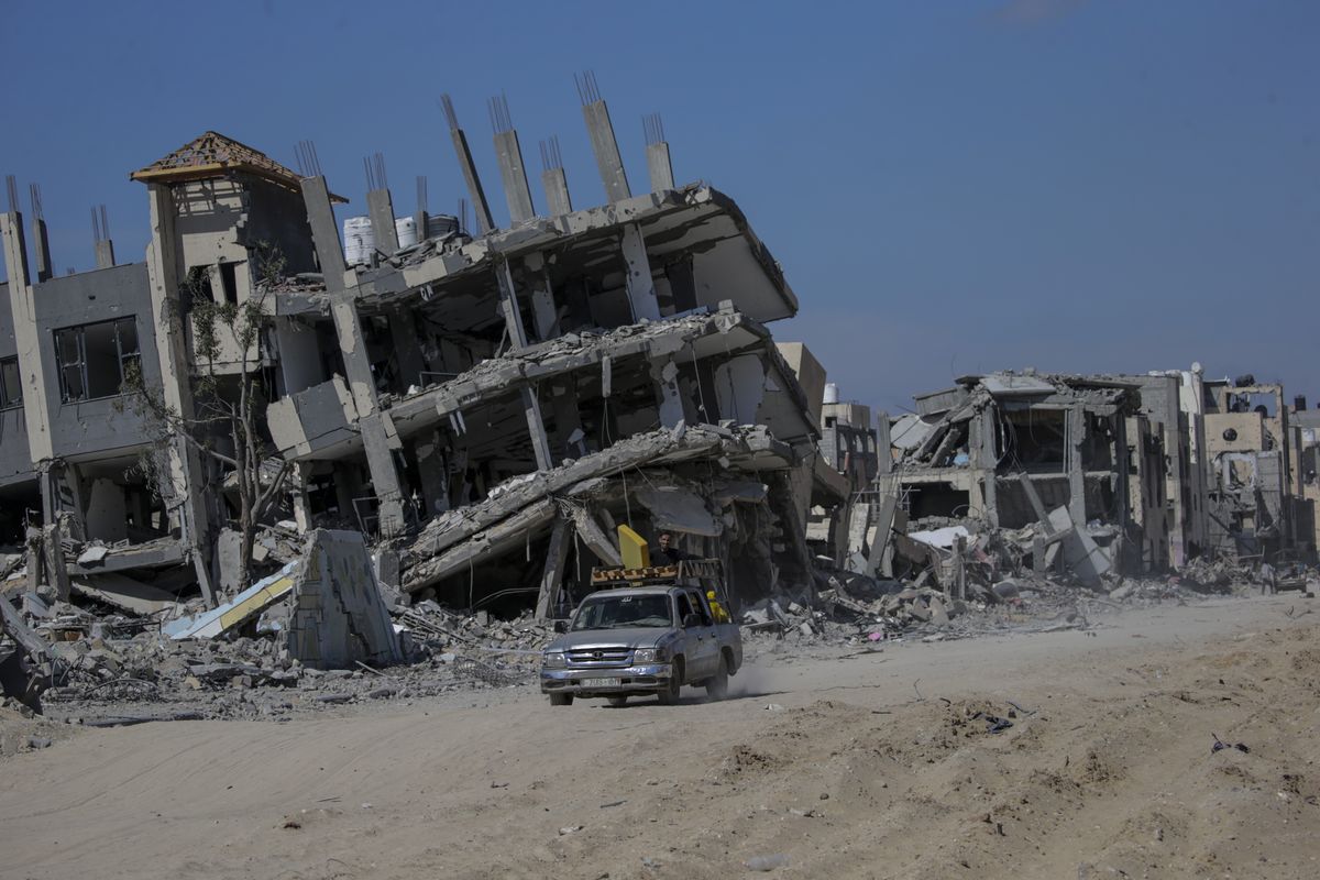 Strefa Gazy po bombardowaniu