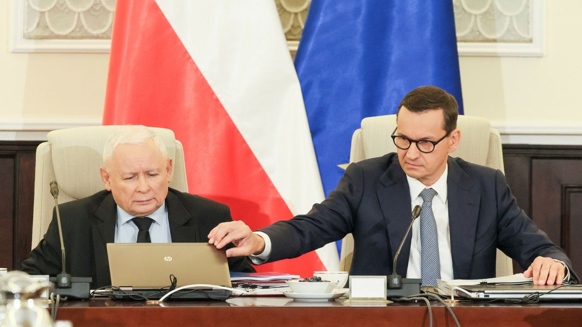 Jarosław Kaczyński i Mateusz Morawiecki