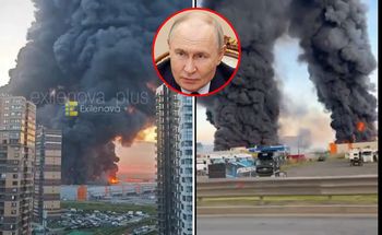 Atak na rodzinne miasto Putina. Pożary pod Petersburgiem