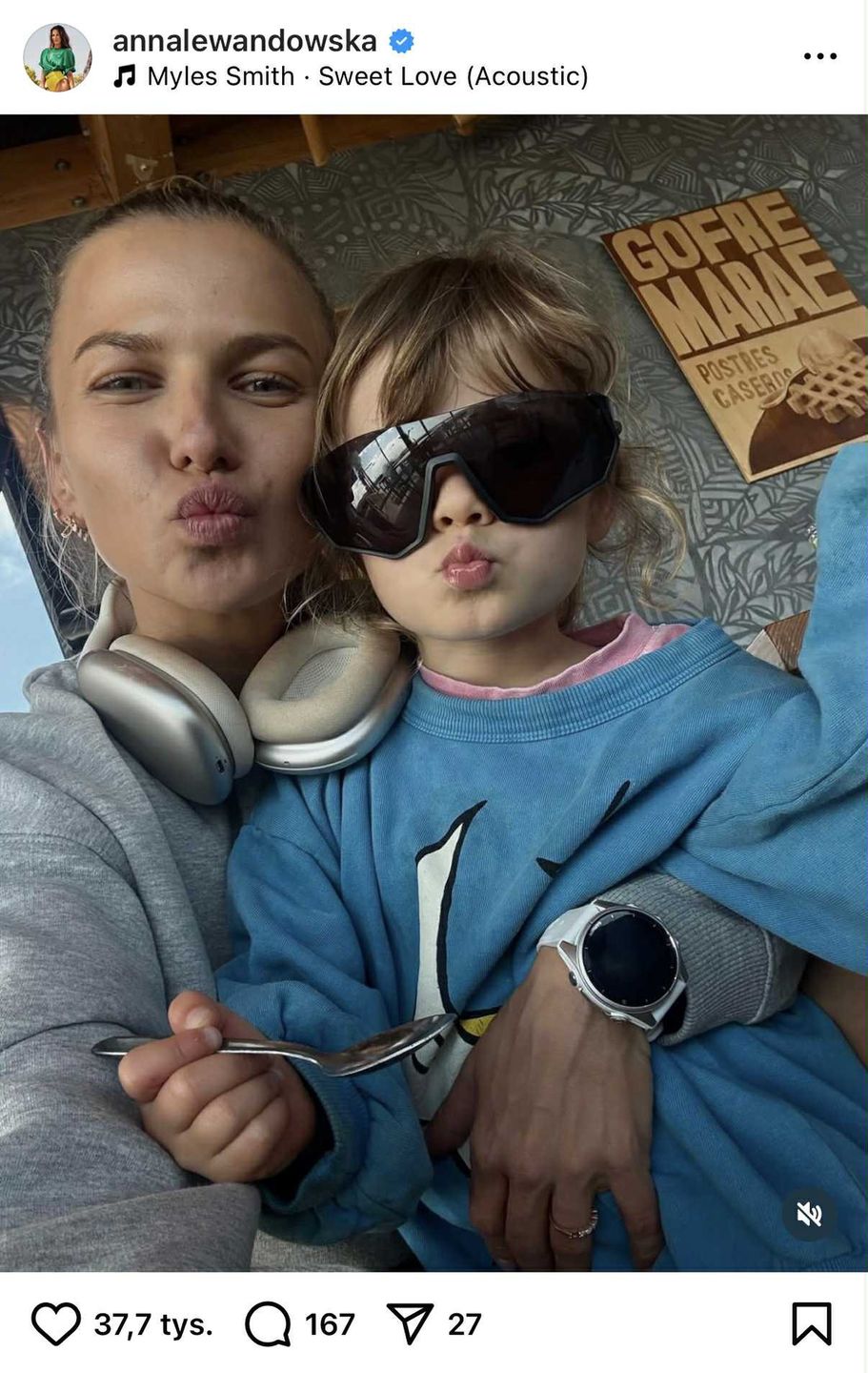 Anna Lewandowska z Laurą