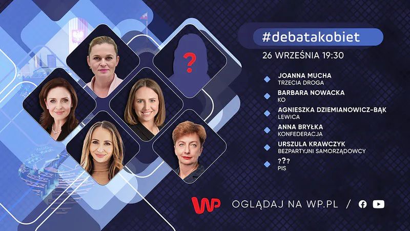 Przedwyborcza debata, w której udział wezmą tylko kobiety. #debatakobiet tylko w Wirtualnej Polsce