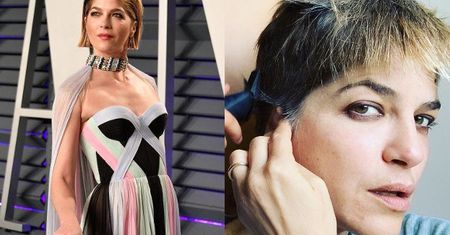 Selma Blair udostępniła zdjęcie, na którym siedmioletni syn pomaga jej golić głowę maszynką (FOTO)