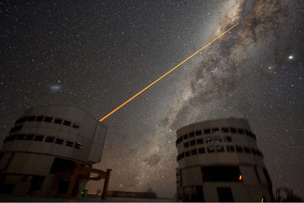 Laserowa optyka adaptatywna w akcji - tu użyto pojedynczej wiązki.