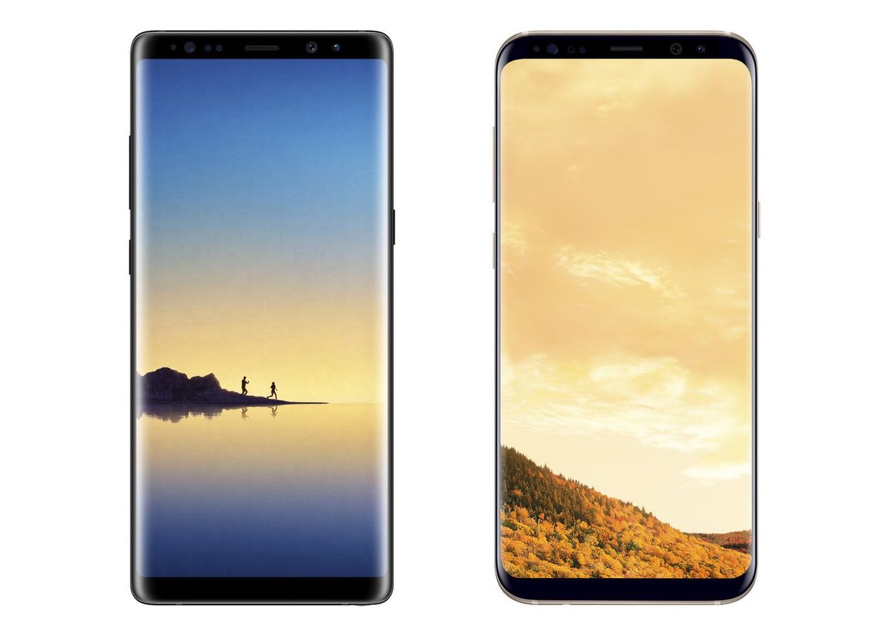 Galaxy Note 8 (z lewej) vs Galaxy S8+ (z prawej)