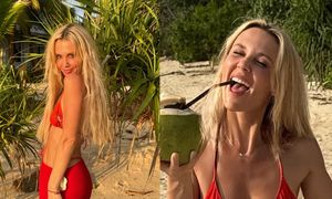 Muśnięta słońcem Kasia Moś pręży zabójczą figurę po ciąży (ZDJĘCIA)