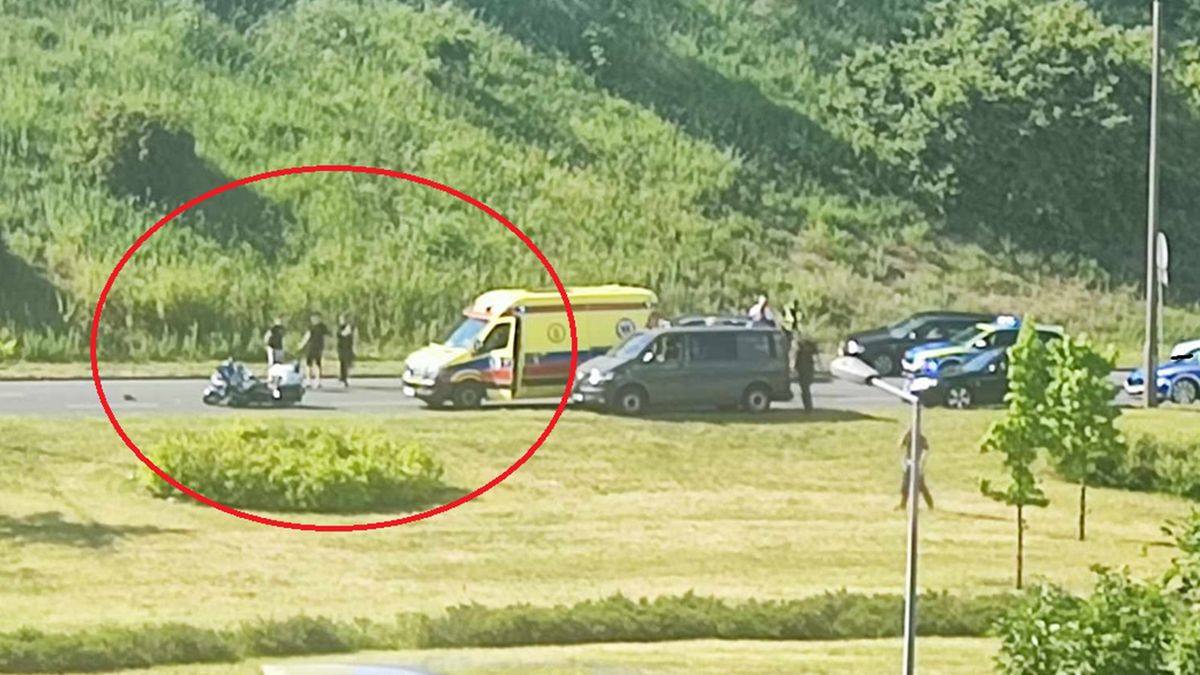 Policjant został ranny w niebezpiecznym zdarzeniu drogowym