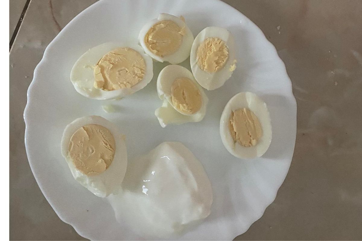 Hard-boiled eggs