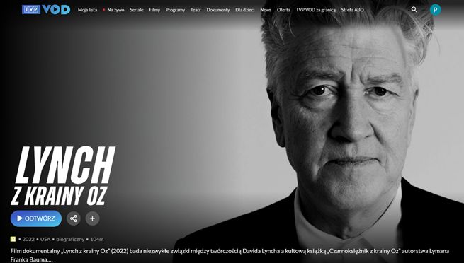 Skrin z TVP VOD
