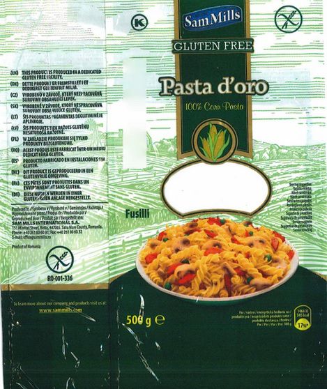 Ostrzeżenie GIS dotyczy partii makaronu reklamowanego jako bezglutenowy