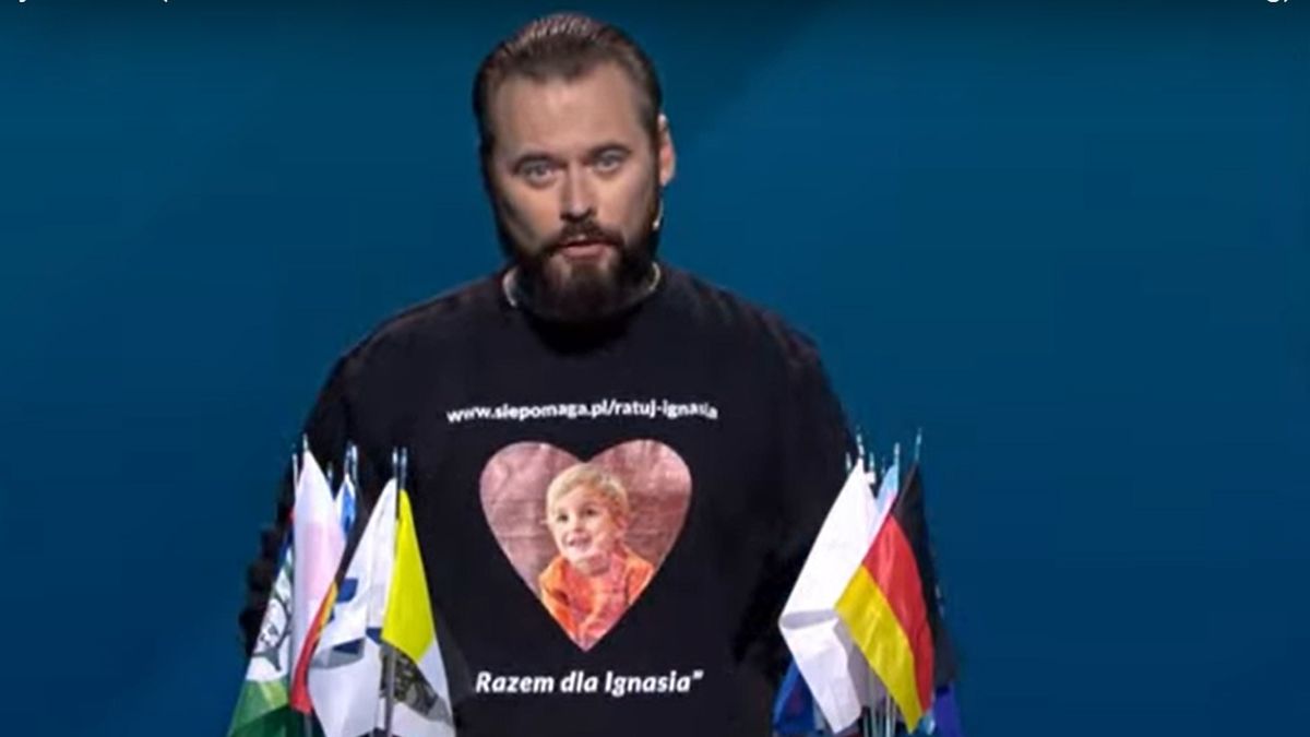 Krzysztof Stanowski podczas debaty w TVP