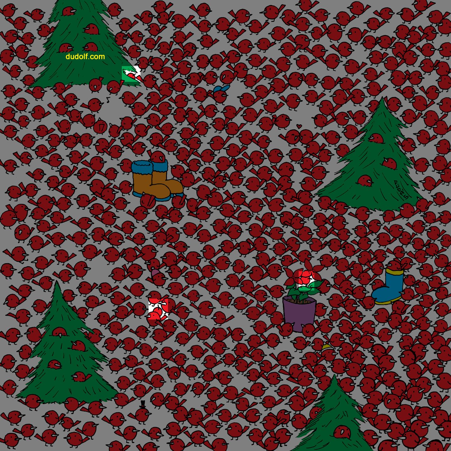 Tutaj zostały ukryte trzy jabłka