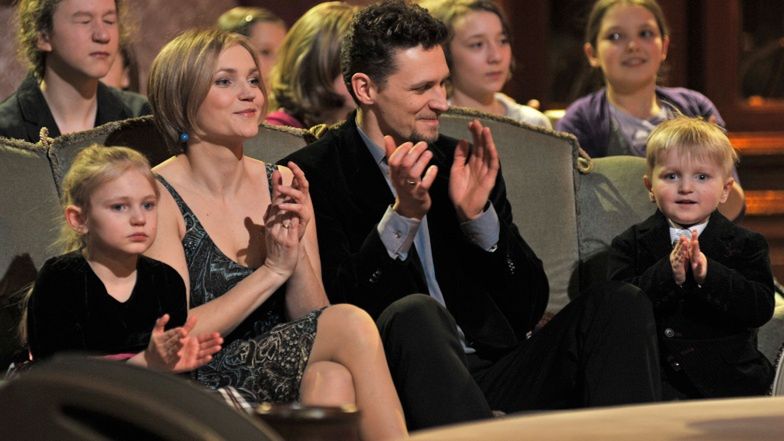 Dominika Chorosińska z rodziną